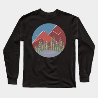 Snowy Mountains / Nature Camping Trip Long Sleeve T-Shirt